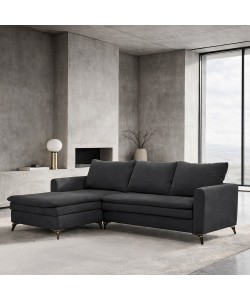 SCANDALO ΚΑΝΑΠΕΣ ΓΩΝΙΑ ΑΝΑΣΤΡΕΨΙΜΗ ΑΝΘΡΑΚΙ ASTI 15 265x188x99cm