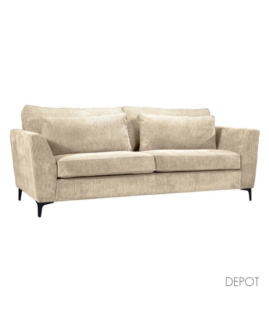 FOREVER ΚΑΝΑΠΕΣ 3ΘΕΣΙΟΣ BEIGE LINCOLN 03 223x96x93cm