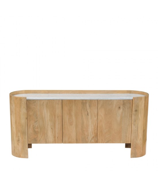 DON ΜΠΟΥΦΕΣ 3ΠΟΡΤΕΣ ΦΥΣΙΚΟ ΛΕΥΚΟ 165x45x75cm