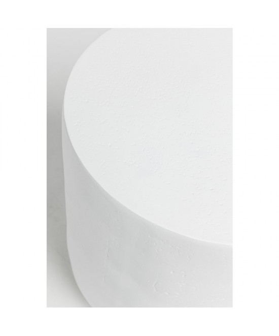 LITHOS ROUND SIDE TABLE ΛΕΥΚΟ 35.5x35.5x45cm