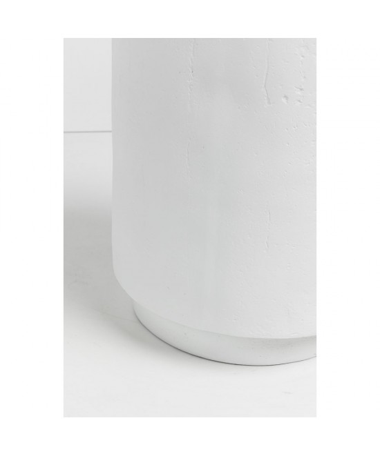 LITHOS ROUND SIDE TABLE ΛΕΥΚΟ 35.5x35.5x45cm