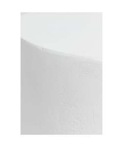 LITHOS ROUND SIDE TABLE ΛΕΥΚΟ 35.5x35.5x45cm