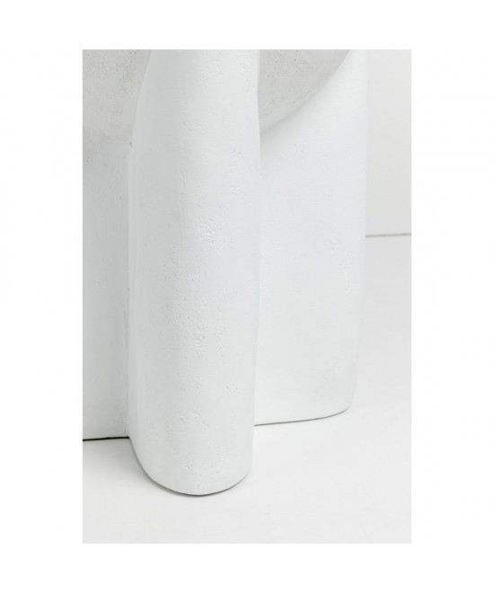 LITHOS HANDLE SIDE TABLE ΛΕΥΚΟ 36.5x36.5x46.5cm