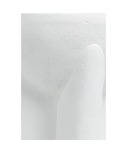 LITHOS HANDLE SIDE TABLE ΛΕΥΚΟ 36.5x36.5x46.5cm