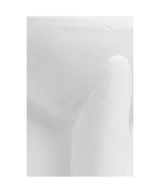 LITHOS HANDLE SIDE TABLE ΛΕΥΚΟ 36.5x36.5x46.5cm