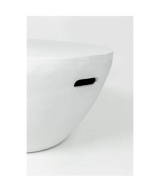 LITHOS CENTRAL COFFEE TABLE ΛΕΥΚΟ 68x68x36cm