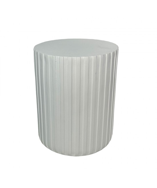 RAIL WHITE SIDE TABLE ΛΕΥΚΟ 40x40x47cm