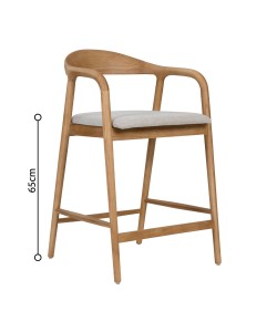 TUTTO ΣΚΑΜΠΟ BAR OAK BEIGE 62x56x93cm