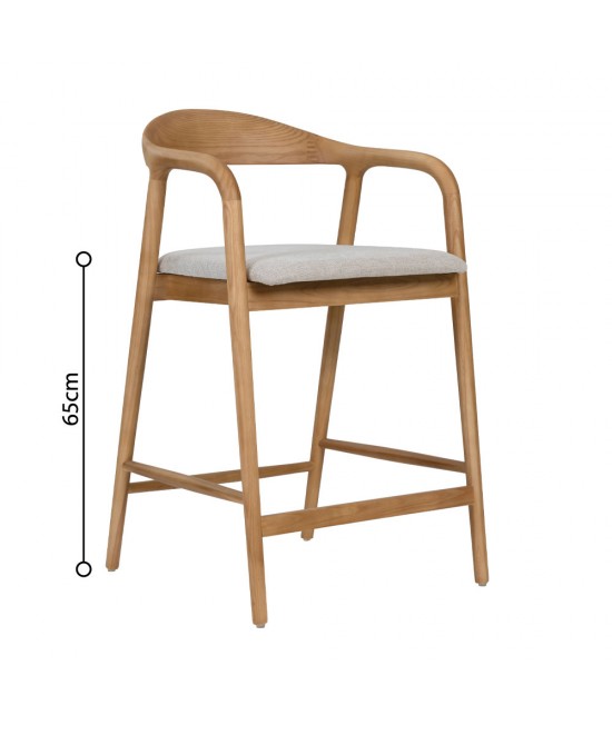TUTTO ΣΚΑΜΠΟ BAR OAK BEIGE 62x56x93cm TUTTO ΣΚΑΜΠΟ BAR OAK BEIGE 62x56x93cm