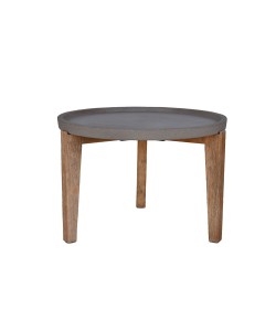 ORRIN COFFEE TABLE ΚΑΦΕ ΦΥΣΙΚΟ 73x73x48cm