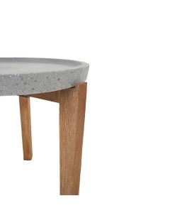 ORRIN COFFEE TABLE ΚΑΦΕ ΦΥΣΙΚΟ 73x73x48cm