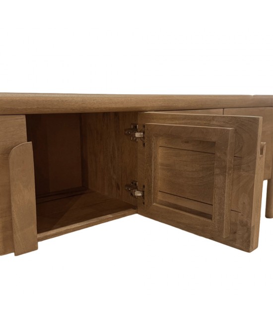 WABI TV STAND 4ΠΟΡΤΕΣ ΦΥΣΙΚΟ 145x40x50cm WABI TV STAND 4ΠΟΡΤΕΣ ΦΥΣΙΚΟ 145x40x50cm
