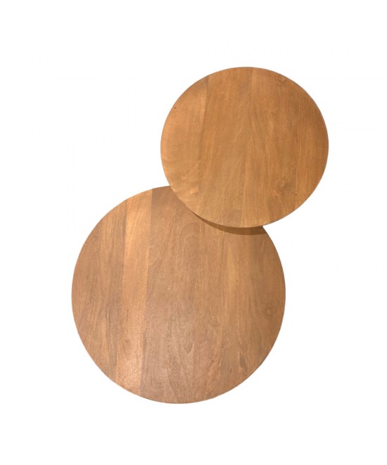 VERTEX COFFEE TABLE ΦΥΣΙΚΟ 50x50x55cm