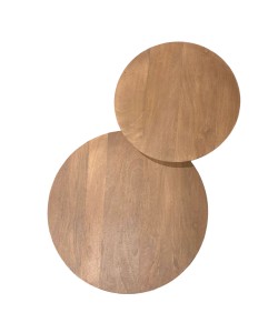 VERTEX COFFEE TABLE ΦΥΣΙΚΟ 70x70x45cm