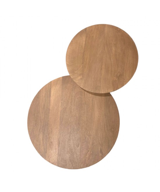 VERTEX COFFEE TABLE ΦΥΣΙΚΟ 70x70x45cm