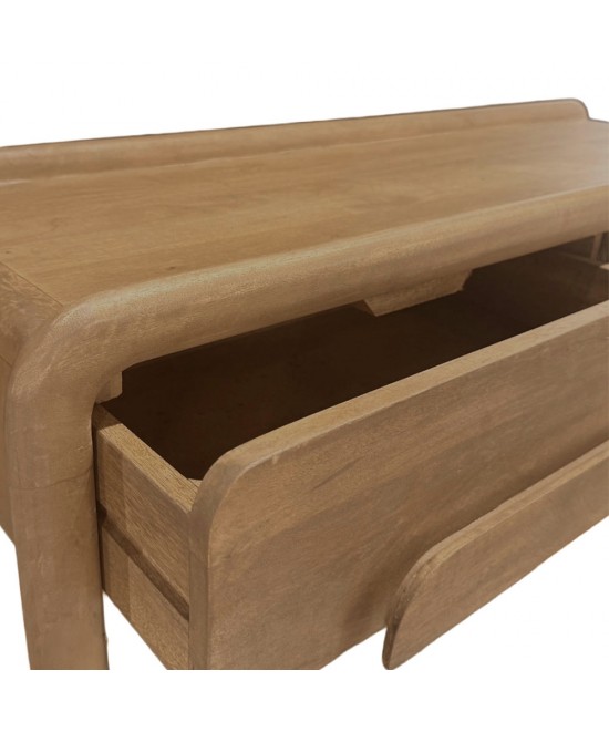 WABI ΚΟΝΣΟΛΑ 2ΣΥΡΤΑΡΙΑ ΦΥΣΙΚΟ 110x38x77cm WABI ΚΟΝΣΟΛΑ 2ΣΥΡΤΑΡΙΑ ΦΥΣΙΚΟ 110x38x77cm