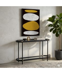 COLOMBO ΚΟΝΣΟΛΑ ΜΑΥΡΟ 130x36x82cm