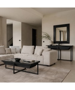CHEOPS ΚΑΘΡΕΠΤΗΣ ΜΑΥΡΟ 85x8x85cm