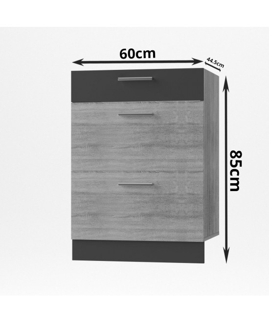 Alina  Συρταριέρα Κάτω 60x44,5x85εκ Σονόμα-Μόκκα