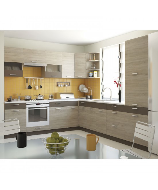 Alina Κάτω ντουλάπι με Συρτάρι 60x44,5x85εκ Σονόμα-Μόκκα