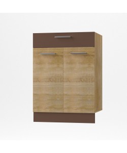 Alina Κάτω ντουλάπι με Συρτάρι 60x44,5x85εκ Σονόμα-Μόκκα