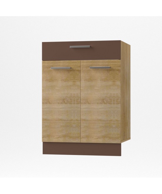 Alina Κάτω ντουλάπι με Συρτάρι 60x44,5x85εκ Σονόμα-Μόκκα