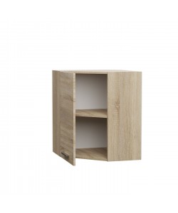 ALINA Πάνω Ντουλάπι Γωνίας 60x60x30.5x71.8εκ Σονόμα-Μόκκα