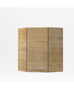 ALINA Πάνω Ντουλάπι Γωνίας 60x60x30.5x71.8εκ Σονόμα-Μόκκα