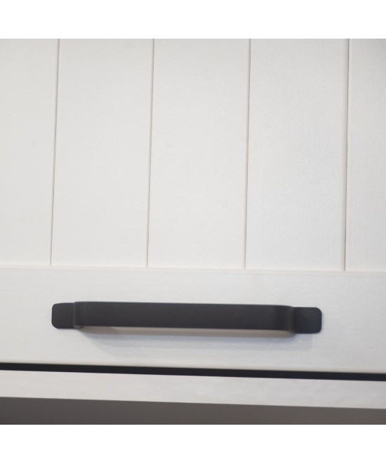 Bιτρίνα VERNE Δίφυλλη  114.8x37.2x153cm Λευκό/Φυσικός Δρυς