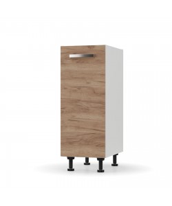 CHARLOTTE Κάτω Ντουλάπι 30x46.5x82εκ με μεταλλικά χερούλια Χρυσό Δρυς