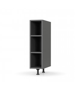 Charlotte κάτω ντουλάπι με ράφια 20x46.5x82εκ Γραφίτη