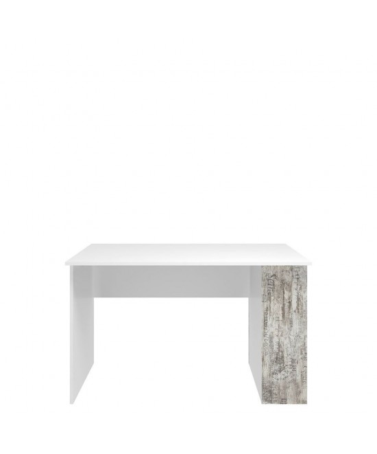 Pump Γραφείο 120x60x73cm Λευκό με Μοντέρνα Διακόσμηση και Ράφια Pump Γραφείο 120x60x73cm Λευκό με Μοντέρνα Διακόσμηση και Ράφια