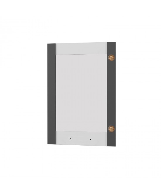 Άνω Πορτάκι-Τζάμι Αριστερό Charlotte Γραφίτης 50x71.8x1.6cm