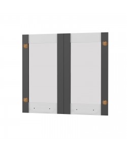 Άνω Πορτάκια-Τζάμι Charlotte Γραφίτη 80x71.8x1.6cm