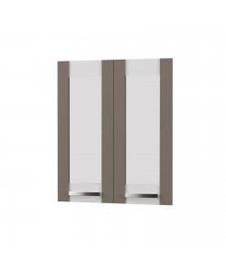 Άνω Πορτάκια-Τζάμι Charlotte Μόκα 60x71.8x1.6cm