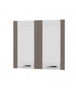 Άνω Πορτάκια-Τζάμι Charlotte Μόκα 80x71.8x1.6cm