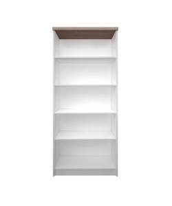 Βιβλιοθήκη Top Mix 80x33x183cm Λευκό-Σονόμα
