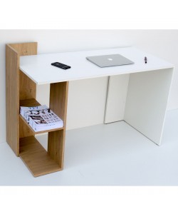 Γραφείο 120x55x85 Λευκό-με Φυσικό Μοντέρνα Σχεδίαση