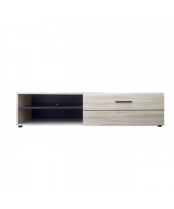 Έπιπλο TV Solo 163x41x38cm Sonoma με Wenge και MDF Καμπυλωτό τελείωμα στις πόρτες Έπιπλο TV Solo 163x41x38cm Sonoma με Wenge και MDF Καμπυλωτό τελείωμα στις πόρτες