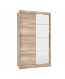 Ντουλάπα Δίφυλλη Ilona Sonoma 130x61x215εκ MDF Ντουλάπα Δίφυλλη Ilona Sonoma 130x61x215εκ MDF