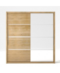 Ντουλάπα Δίφυλλη Ilona Sonoma 180x61x215εκ MDF Ντουλάπα Δίφυλλη Ilona Sonoma 180x61x215εκ MDF