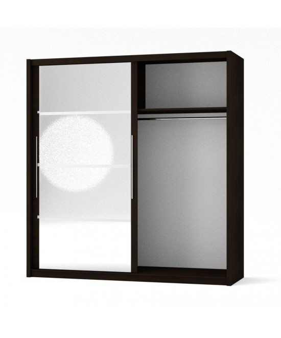 Ντουλάπα Δίφυλλη Ilona Sonoma 180x61x215εκ MDF Ντουλάπα Δίφυλλη Ilona Sonoma 180x61x215εκ MDF