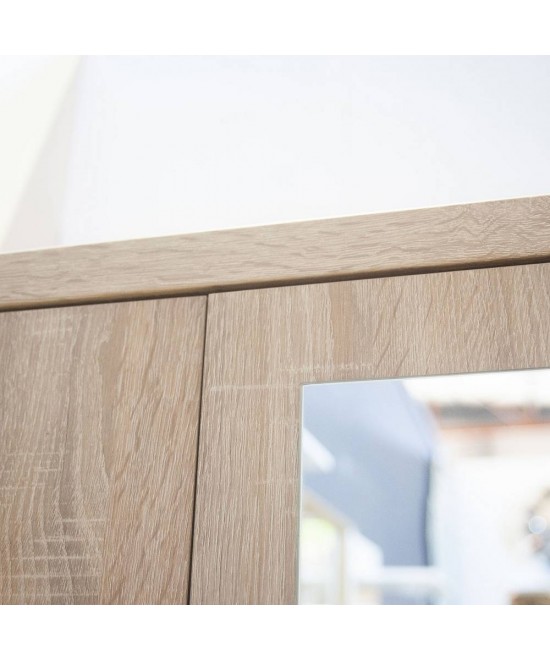 Ντουλάπα Δίφυλλη Top Mix 60x33x183cm Σονόμα με Καθρέπτη Ντουλάπα Δίφυλλη Top Mix 60x33x183cm Σονόμα με Καθρέπτη