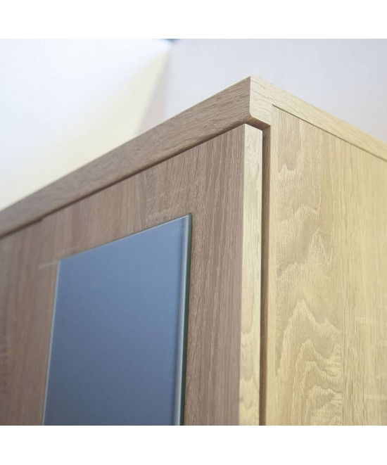 Ντουλάπα Δίφυλλη Top Mix 60x33x183cm Σονόμα με Καθρέπτη Ντουλάπα Δίφυλλη Top Mix 60x33x183cm Σονόμα με Καθρέπτη