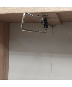 Ντουλάπα Δίφυλλη Top Mix 60x33x183cm Σονόμα με Καθρέπτη