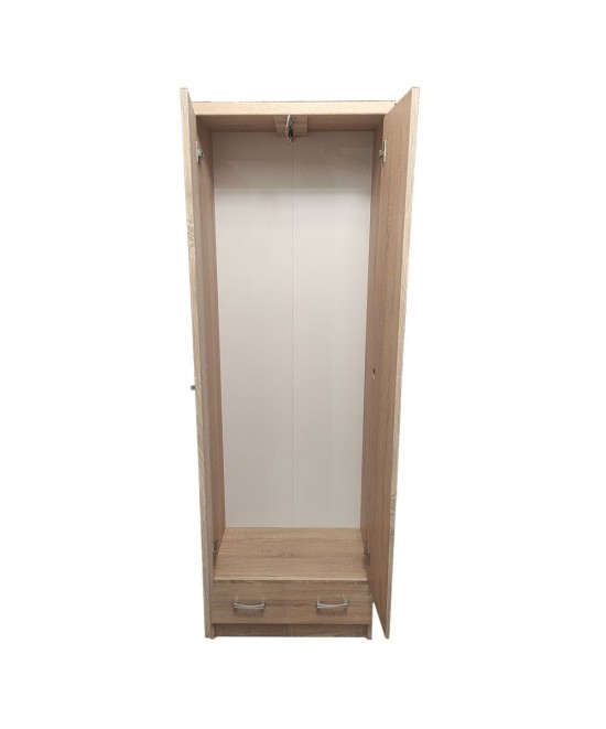 Ντουλάπα Δίφυλλη Top Mix 60x33x183cm Σονόμα με Καθρέπτη Ντουλάπα Δίφυλλη Top Mix 60x33x183cm Σονόμα με Καθρέπτη