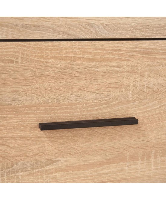 Ντουλάπα Μονόφυλλη Solo1D Sonoma με Wenge 45x58x197cm