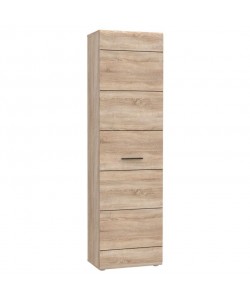 Ντουλάπα Μονόφυλλη Solo1D Sonoma με Wenge 45x58x197cm