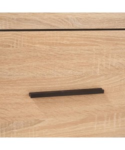 Ντουλάπα Μονόφυλλη Εισόδου Solo 55x34x197 Sonoma Wenge και MDF