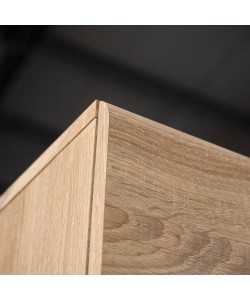 Ντουλάπα Μονόφυλλη Εισόδου Solo 55x34x197 Sonoma Wenge και MDF